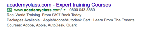 【Google Ads】Structured Snippets