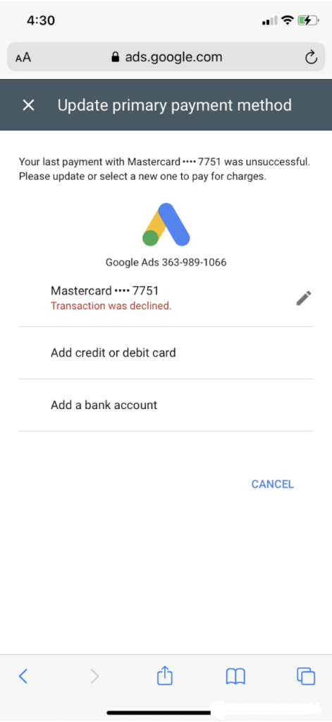 How to restore a suspended Google Ads account