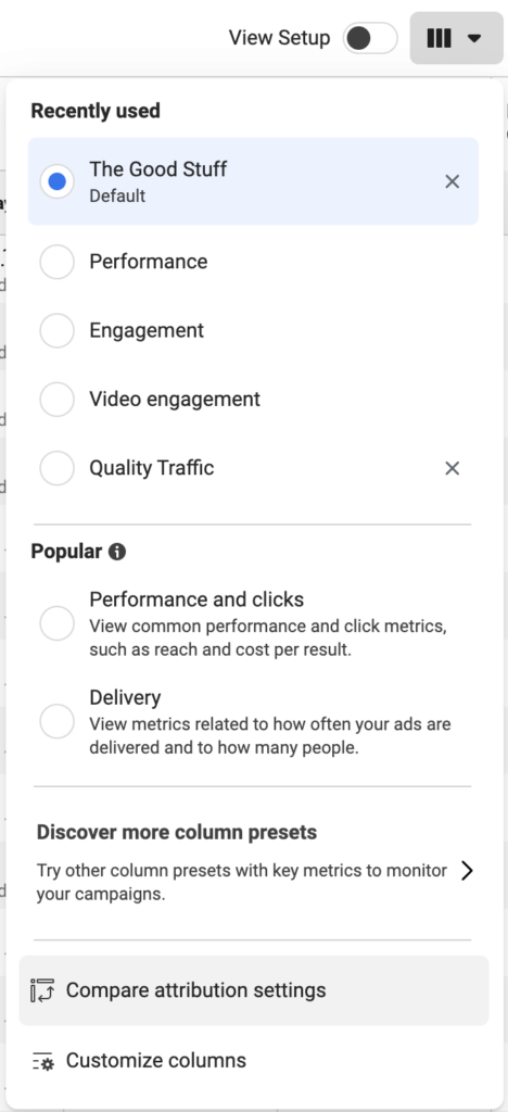 Facebook Ads Conversion Settings